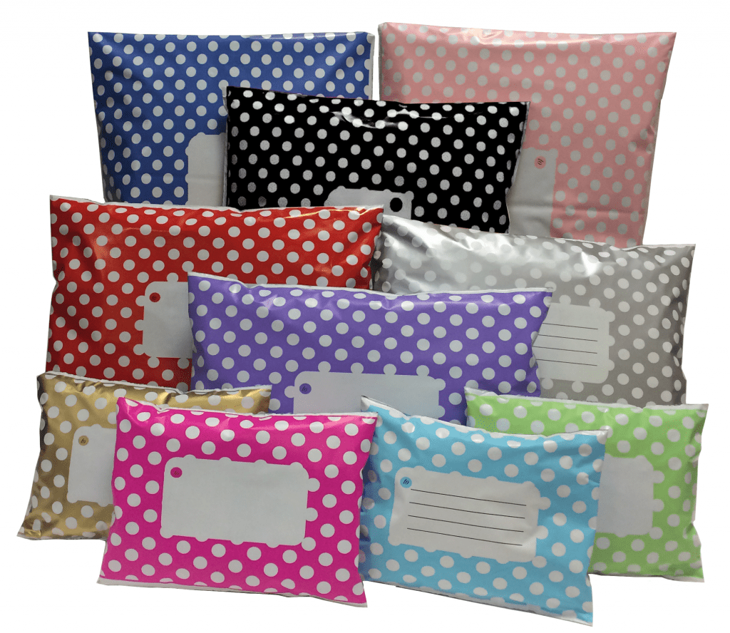 Printed Mailing Bags Polka Dot Packaging Products Online