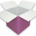 Coloured Pink Cardboard Box