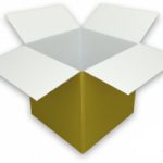 Coloured Gold Cardboard Box